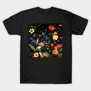 Floral Pattern Fairy Garden T-Shirt